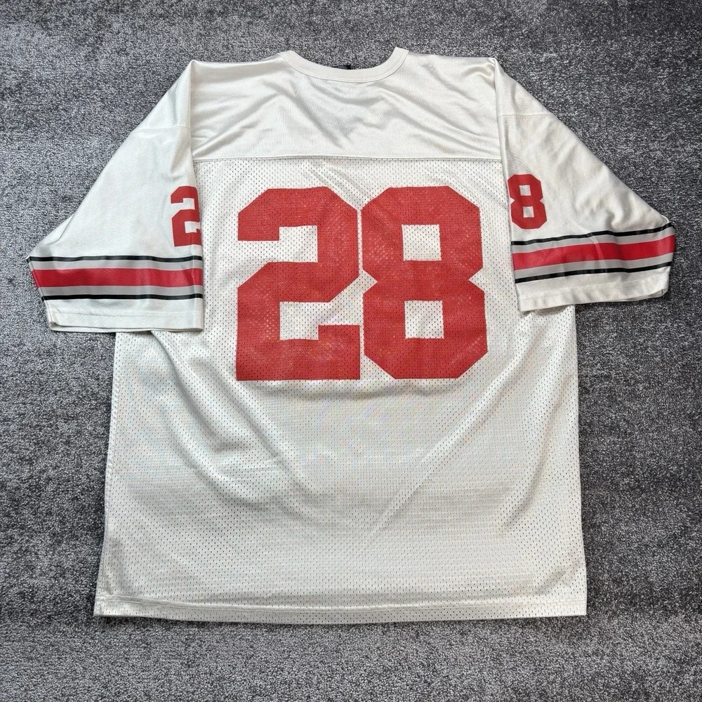 Nike Authentic Ohio State Buckeyes Football Jersey Mens XXL Sewn Beanie Wells 28